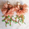 Brinco "Flora" salmão - Image 2
